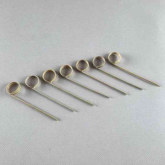 Дерев'яні бамбукові шпажки Кільце 9 см, 100 шт (1 пачка) Харків