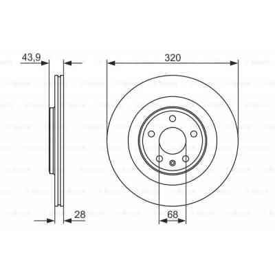 Тормозной диск Bosch 0 986 479 552 Винница