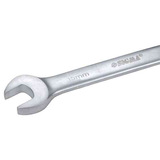 Ключ рожково-накидной трещоточный 15мм CrV SIGMA (6022151) Киев