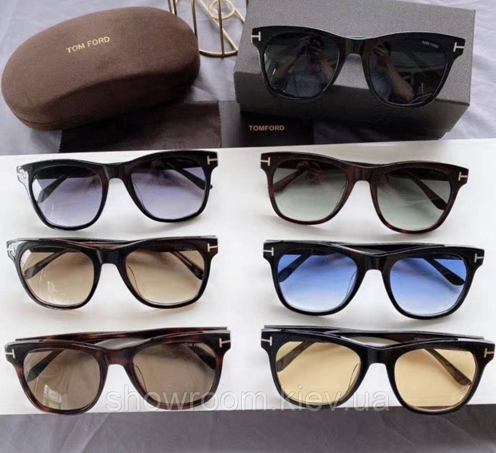 Жіночі сонцезахисні окуляри TF (0833) blue LUX Київ - фото 4