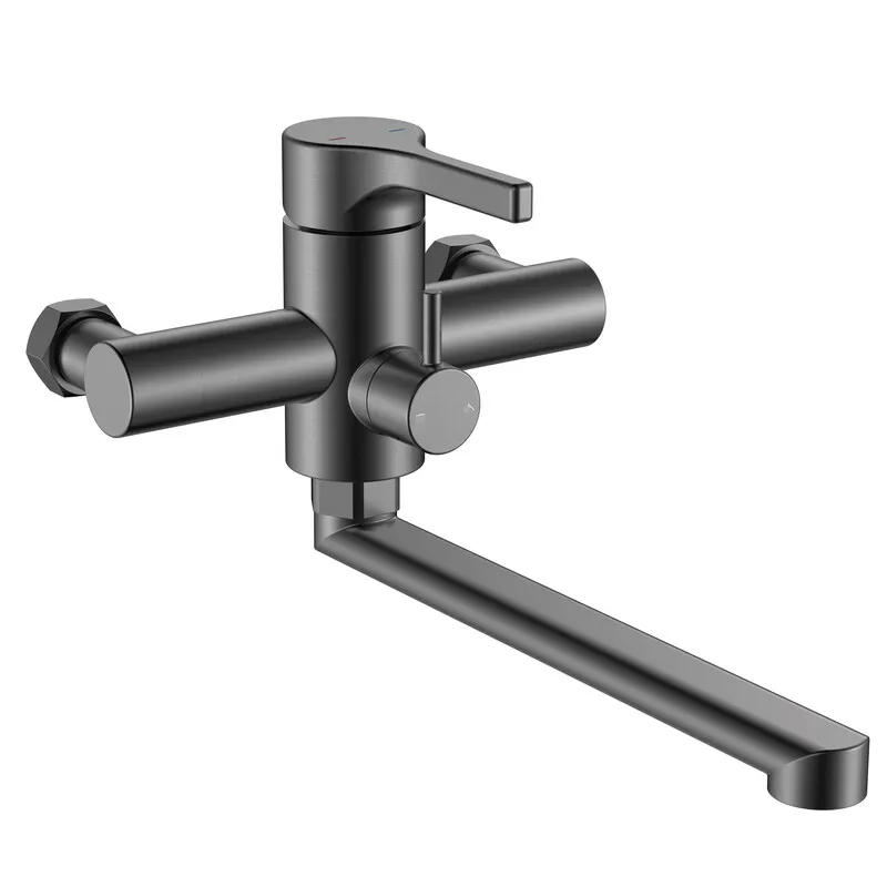 Змішувач для ванни Zerix Rex-006 (Euro) Graphite з нержавіючої сталі (Колір графіт) (ZX6120)   ( 26623 ) Харків - фото 1