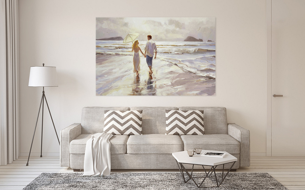 Картина холст у вітальню / спальню Закохані   MLP_32  ( 60х30см ) Київ - фото 2