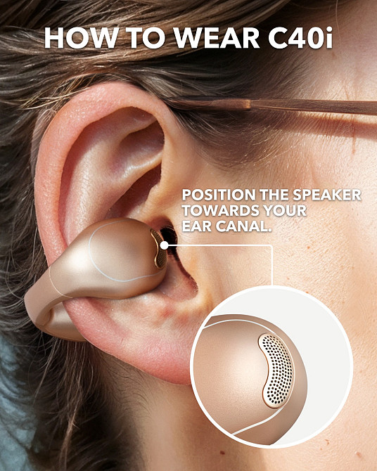 Bluetooth-гарнітура Anker SoundCore C40i Golden (A3331GB1) ( 18102 ) Харків - фото 13