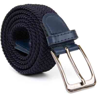 Ремень Vintage Текстильный мужской Темно-синий (20526) Винница