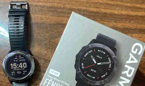 Смарт-Часи Garmin Fenix 6X Sapphire Carbon Gray. Київ