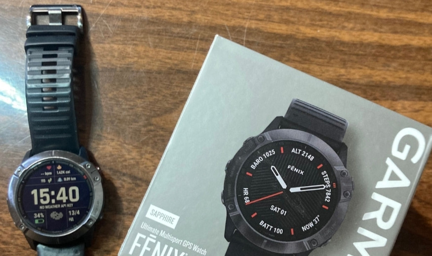 Смарт-Часи Garmin Fenix 6X Sapphire Carbon Gray. Київ - фото 2