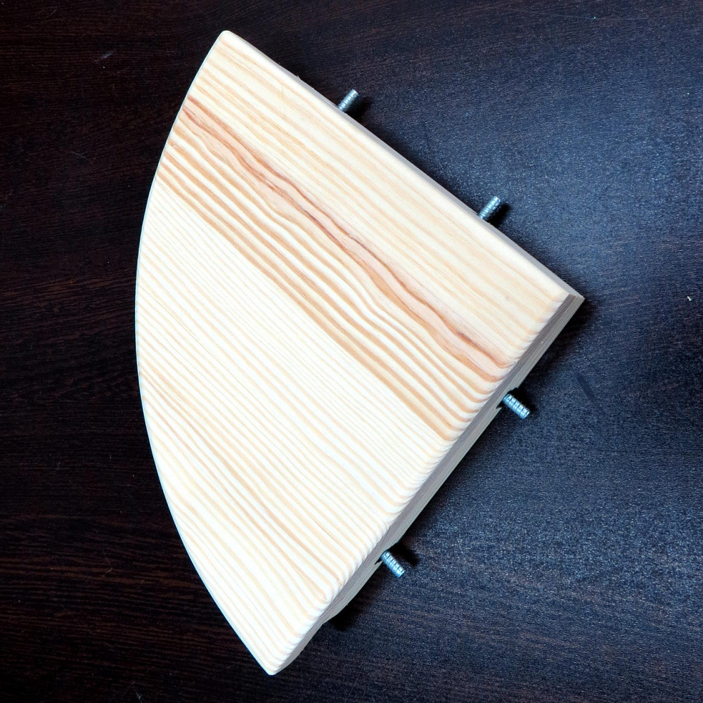 Угловая настенная полка 