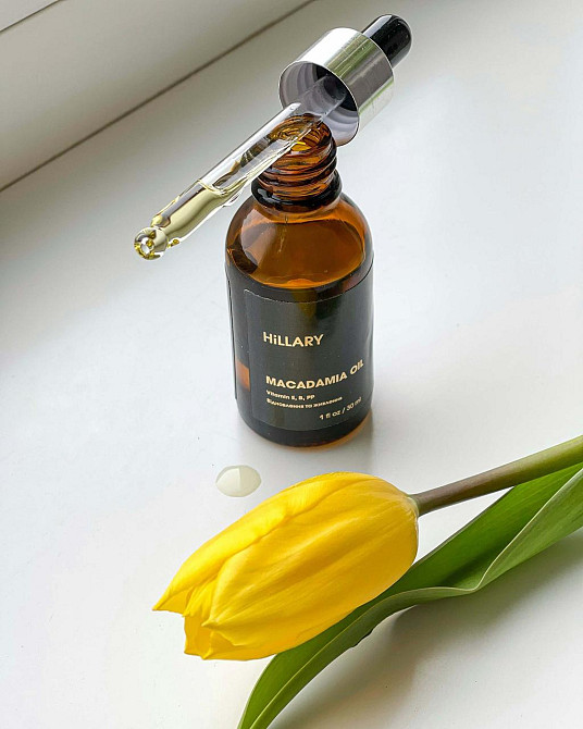 Органічна нерафінована олія макадамії холодного віджиму Hillary Organic Cold-Pressed Macadamia Oil, 30 мл Київ - фото 9