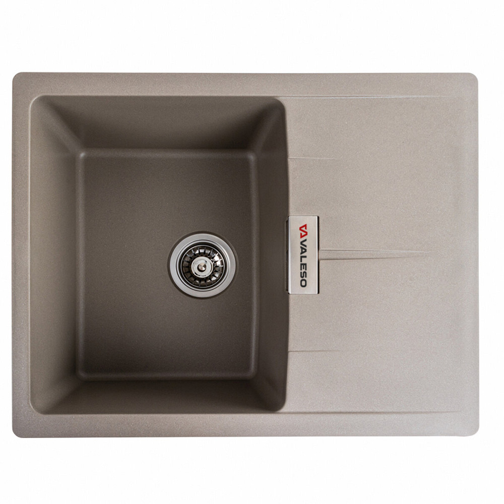 VALESO Гранітна мийка для кухні VALESO ZIRKONE 6250 матова Титан Київ - фото 1