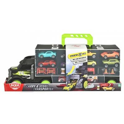 Игровой набор Dickie Toys Трейлер перевозчик авто 4 машинки с аксессуарами 43 см (3747007) Винница - изображение 2