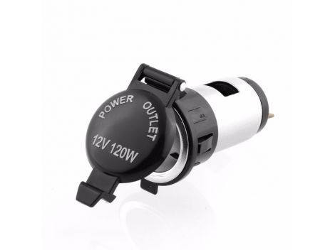 Гнездо под штекер без провода металлическое 12В 120Вт AG-1018Z Харьков - изображение 1