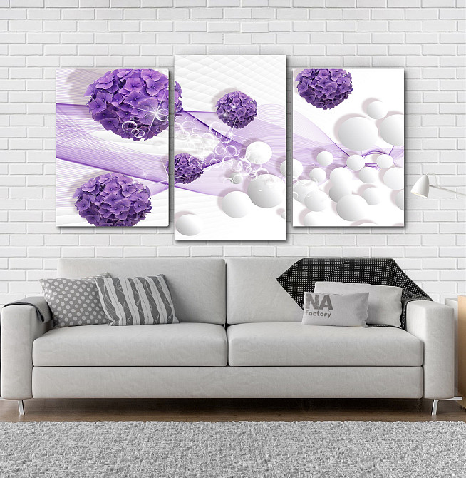 Модульна картина Квіти Абстракція Art-5_3 Київ - фото 2