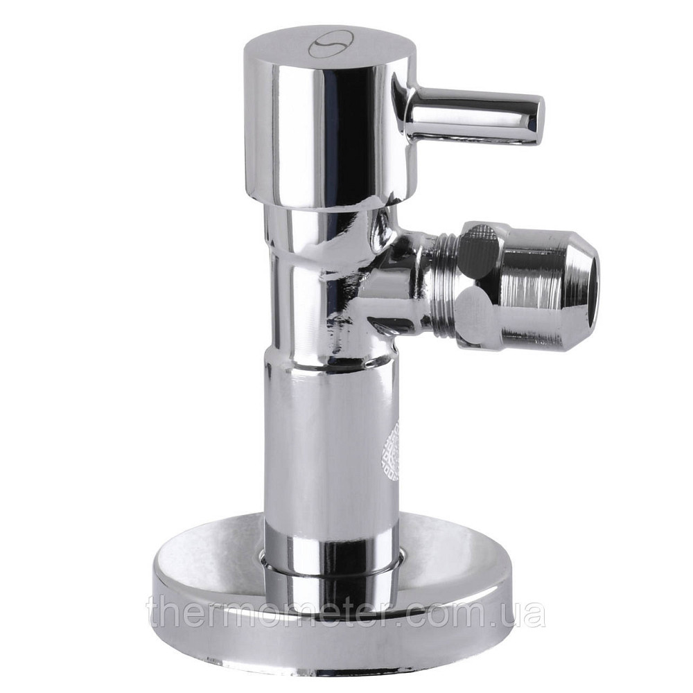 Кран полуоборотный угловой с цангой SOLOMON 1/2″х 3/8″ Lazer 7076 ( 2 шт.) Киев - изображение 2