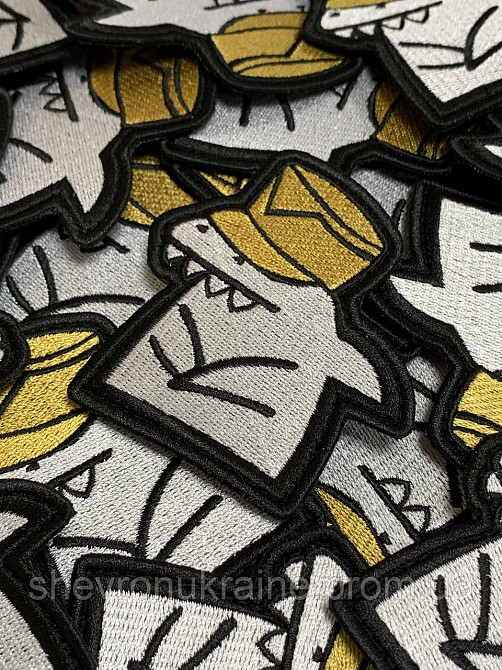 Шеврон Флорк акула (Форма контурна. На липучці) Розмір 8x7.5см Київ - фото 2