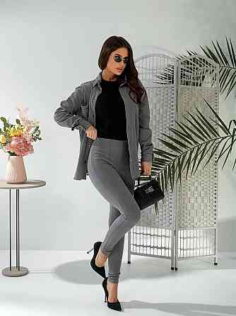 Женский стильный привлекательный костюм микро флис на дайвинге Графит, 46/48 Одесса