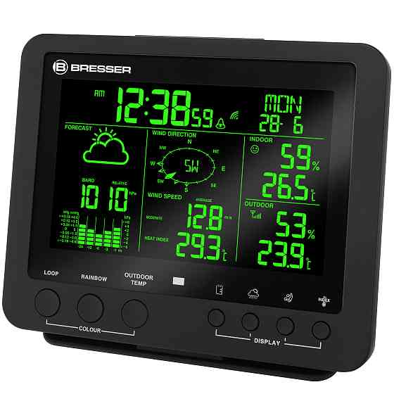 Метеостанція Bresser Weather Center 5-in-1 256 colour Professional Black (7002520CM3000) Киев