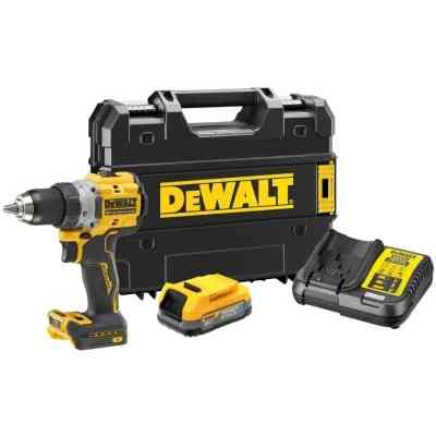Шуруповерт DeWALT XR Li-Ion PowerStack 90 Нм, 18V 1x1.7Ah, кейс TSTAK (DCD800E1T) Вінниця