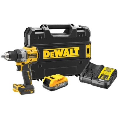 Шуруповерт DeWALT XR Li-Ion PowerStack 90 Нм, 18V 1x1.7Ah, кейс TSTAK (DCD800E1T) Вінниця - фото 1