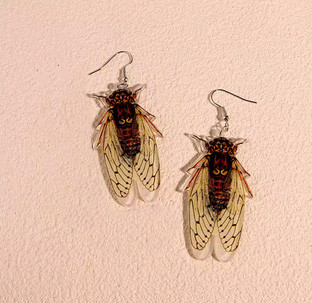 Сережки оригінальні Муха Київ - фото 1