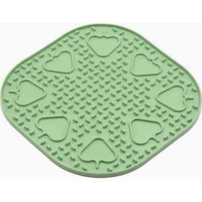 Універсальний посуд для тварин Fiboo Snoopy килимок для злизування ласощів та їжі, 25х25 см зелений (FIB0253) Вінниця