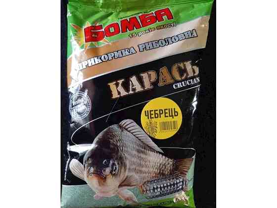 Прикормка для лову риби Чебрець 900гр Карась ТМ Бомба Київ