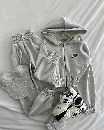 Жіночий стильний повсякденний костюм-трійка з тканини пеньє Меланж, 44/46 Одеса