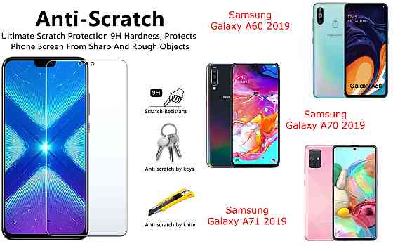 Защитное стекло NeoGlass для Samsung Galaxy A60 2019, A70 2019, A71 2019 – ультрапрозрачное и устойчивое Киев