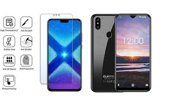 Захисне скло NeoGlass для OUKITEL C15 Pro, C15 Pro Plus – надпрозоре та стійке Київ