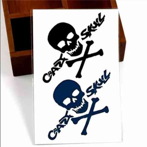 Тимчасове тату на Хелловін Черепа 10 на 6 см чорний Київ