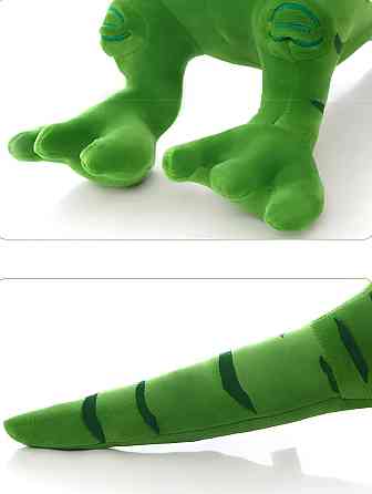 Мягкая игрушка динозавр Тираннозавр RESTEQ 70 см — зеленый плюшевый T-Rex, большой динозавр для детей, игрушка в подарок мальчику Киев