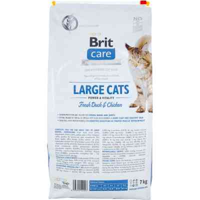 Сухой корм для кошек Brit Care Cat GF Large cats Power and Vitality 7 кг (8595602540907) Винница
