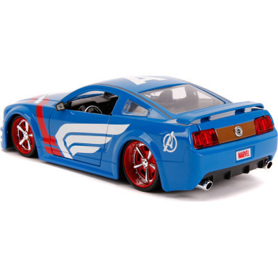 Машина Jada металлическая Марвел Мстители Ford Mustang GT (2006) + фигурка Капитана Америки 1:24 (253225007) Винница - изображение 7