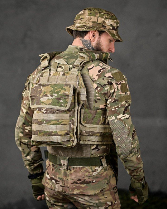 Плитоноска 4 быстрых сброса  Cordura мультикам ВТ7929 Одесса - изображение 4