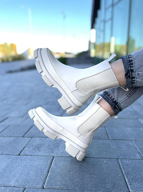 Черевики жіночі TEE бежеві еко-шкіра висота 17см ( -3) Коломыя - изображение 9