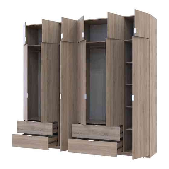 Шкаф для одежды Doros Лукас Дуб сонома 3+3 ДСП 255х50х240 DRS-011704 (42005111) Днепр