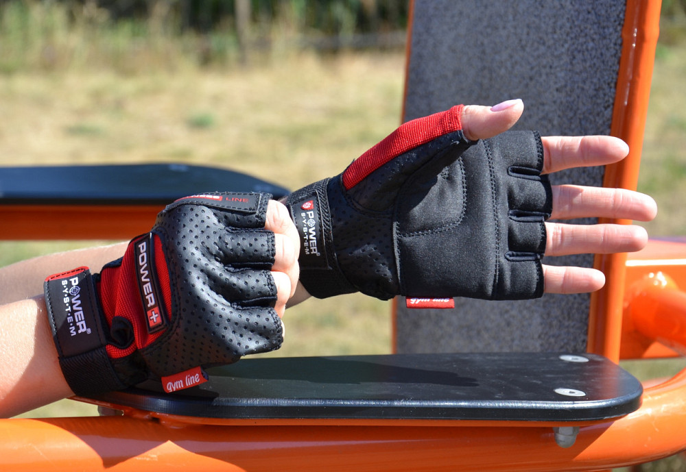 Рукавички для фітнесу Power System PS-2500 Power Plus Black/Red XS Кам'янське - фото 9