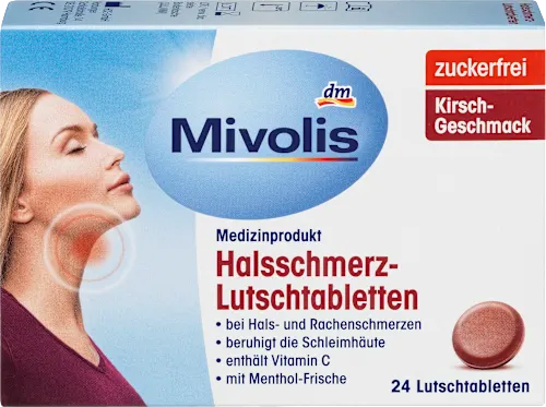 Mivolis Halsschmerz-Lutschtabletten Льодяники від болю в горлі Київ