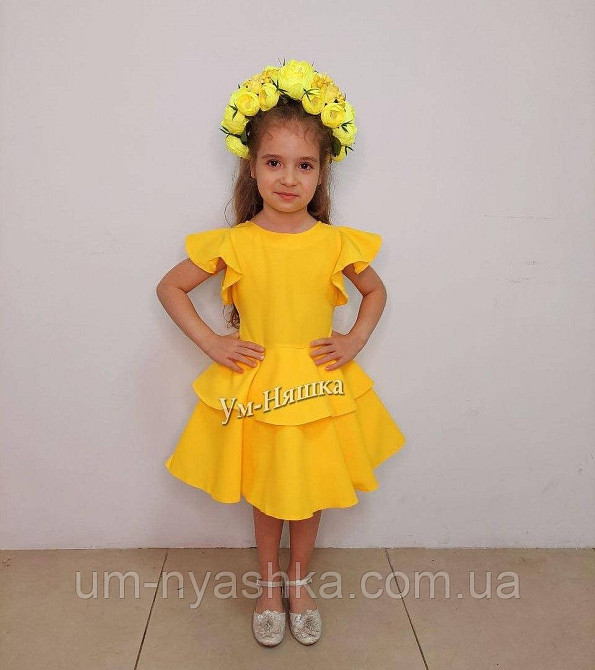 Синьо-жовта святкова сукня в патріотичних кольорах Кривий Ріг - фото 18