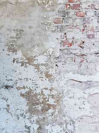 Шпалери вінілові Grandeco One roll one motif 2 A42301 панно 3д лофт під цеглу під штукатурку коричневий сірий Київ