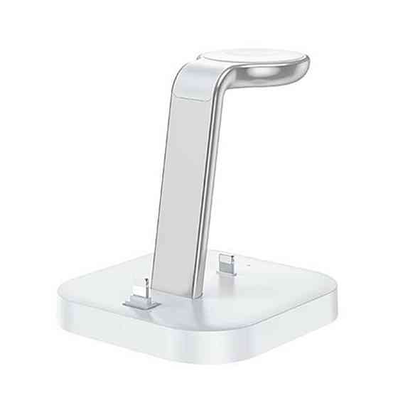 Бездротовий зарядний пристрій HOCO CW43 Graceful 3-in-1 charger White Киев