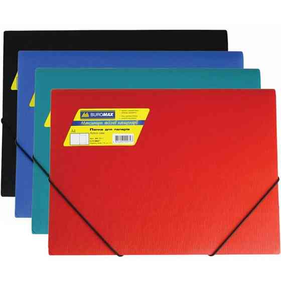Папка на резинках Buromax А4, assorted colors (BM.3911-99) Винница