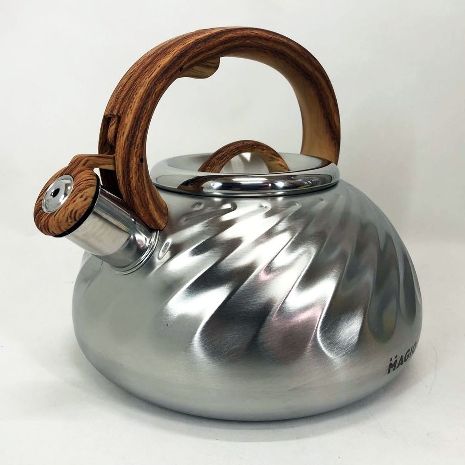 Міцний чайник зі свистком для кухні Magio MG-1194 3 л, Чайник зі свистком з важким дном LS-49 Львів - фото 11