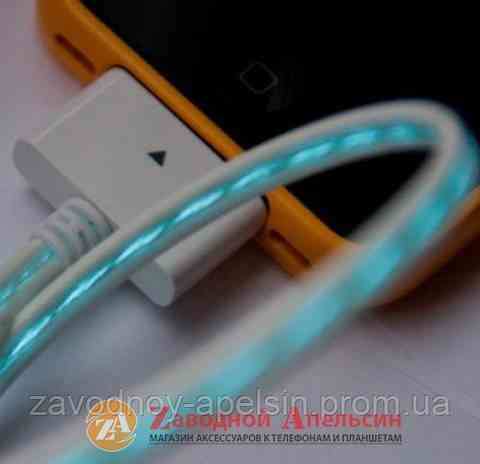 USB кабель Visible Green iPhone 30pin Одеса