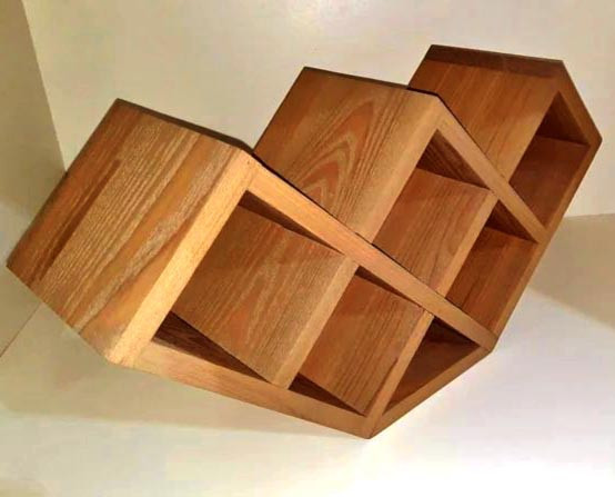 Настільна винна полиця "Лоуті" шафран Миколаїв - фото 1