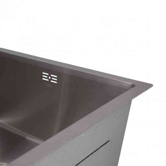 Мойка для кухни интегрированная Lidz Handmade H4843 Brushed Steel 3,0/1,0 мм LDH4843BRU49441 Киев