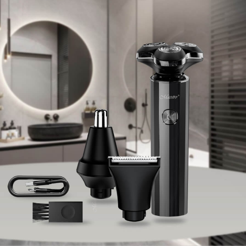 Набір для стрижки акумуляторний 3,7W 600 mAh 3в1 MR-676 Maestro Житомир - фото 6