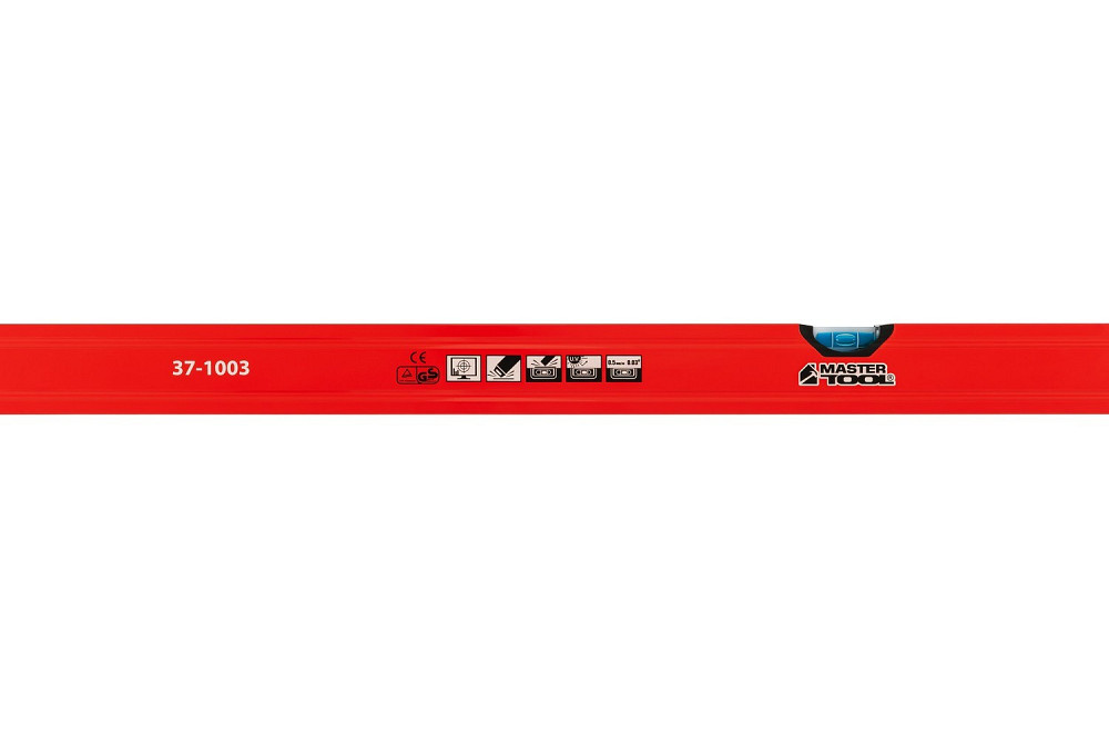 MASTERTOOL Рівень будівельний MASTERTOOL ПРОФІ 100 см 2 капсули 0,5 мм/м 0,03° фрезерована пове Коломия - фото 6