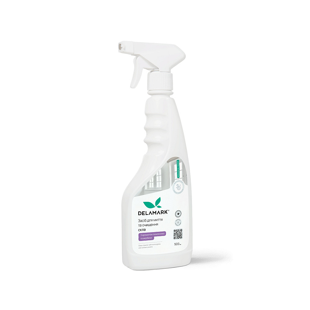 Средство для мытья стекла лимонник и вербена DeLaMark 0,5 л Киев - изображение 1