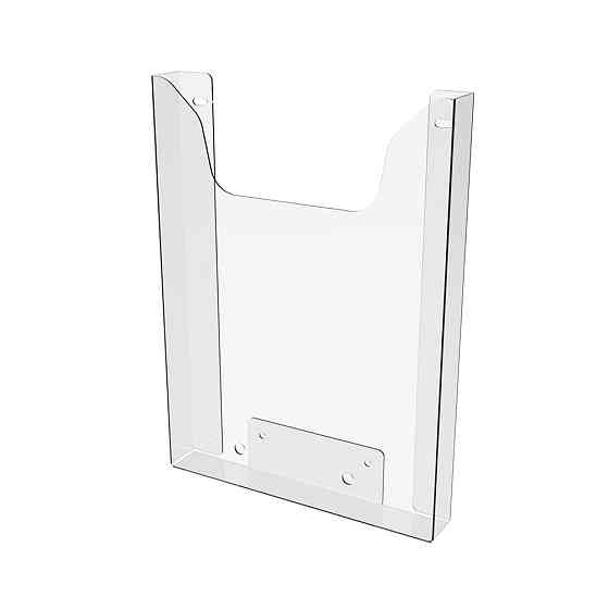 Карман буклетница EKOSTAR А4  297х210х25 (акрил, на саморезы) верт 25 Киев