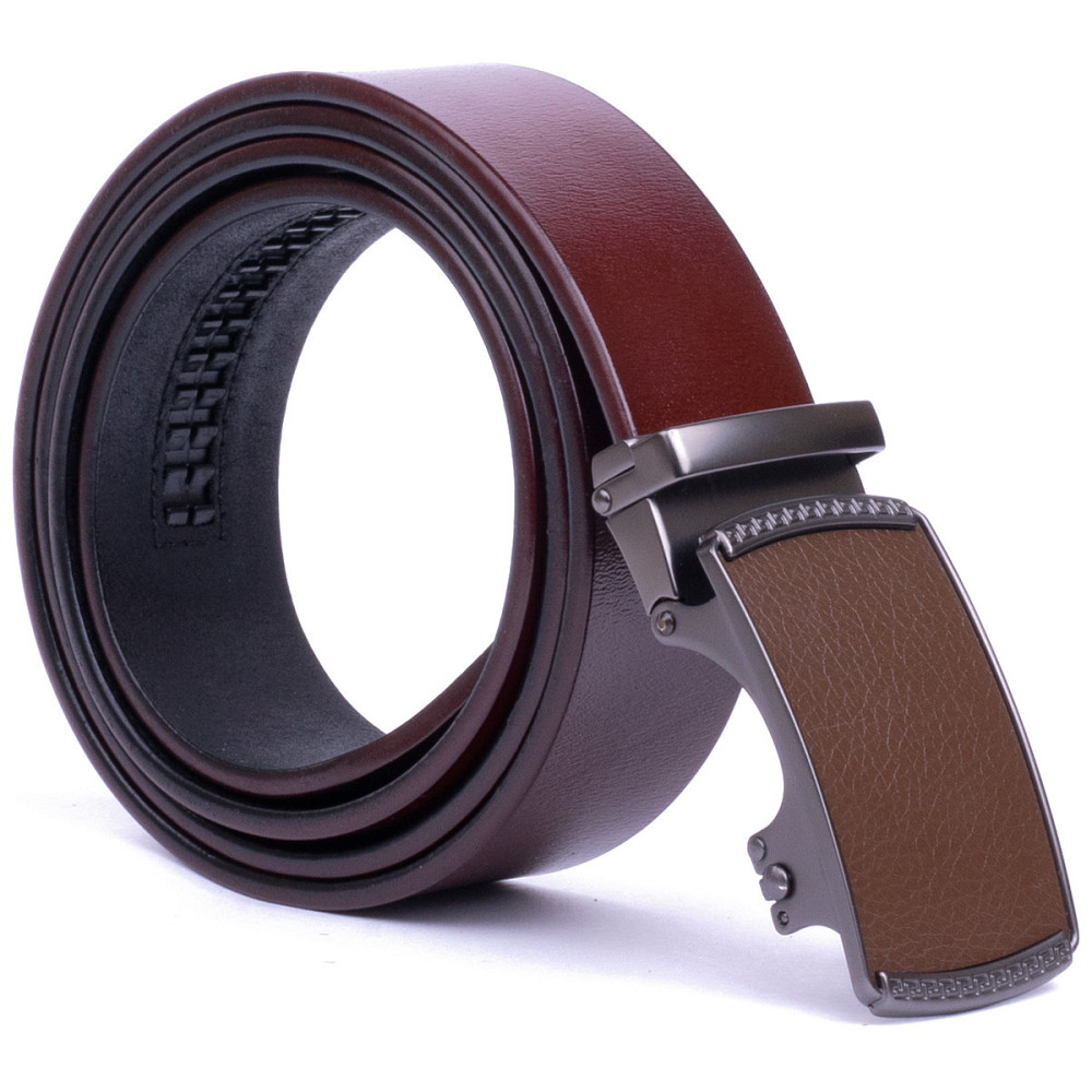 Ремінь чоловічий c пряжкою-автомат Vintage 20339 Коричневий Київ - фото 2